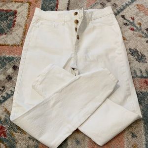 White High Waist skinny Jean